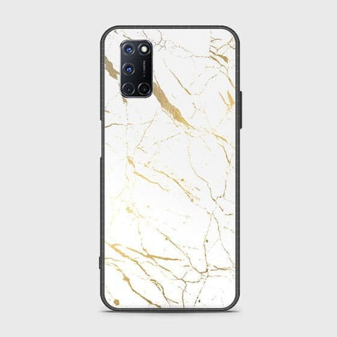 Oppo A72 Cover - White Marble Series 2 - HQ Ultra Shine Premium Infinity Glass Soft Silicon Borders Case