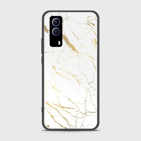 Vivo Y53s 5G Cover - White Marble Series 2 - HQ Ultra Shine Premium Infinity Glass Soft Silicon Borders Case