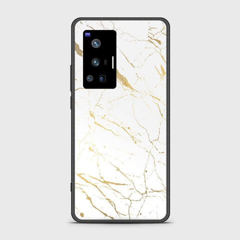 Vivo X70 Pro Cover - White Marble Series 2 - HQ Ultra Shine Premium Infinity Glass Soft Silicon Borders Case