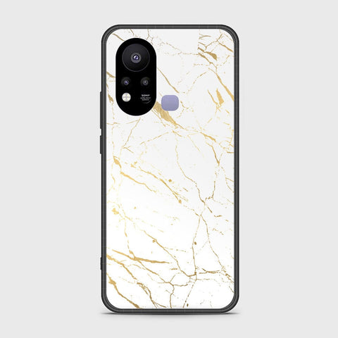 Infinix Hot 11s Cover- White Marble Series 2 - HQ Ultra Shine Premium Infinity Glass Soft Silicon Borders Case