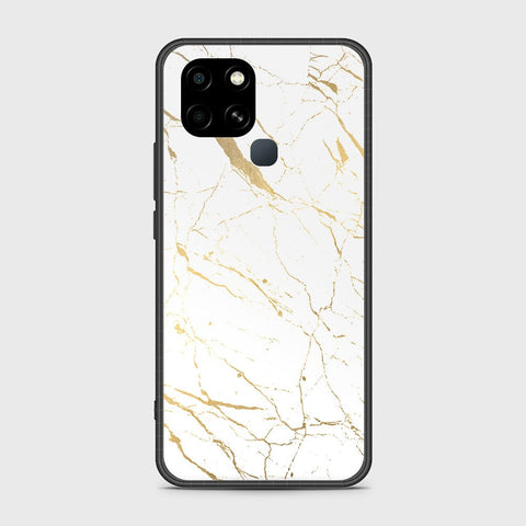 Infinix Smart 6 Cover- White Marble Series 2 - HQ Ultra Shine Premium Infinity Glass Soft Silicon Borders Case