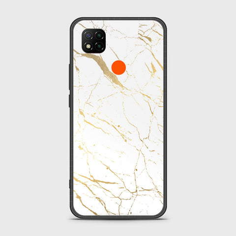Xiaomi Redmi 9C Cover- White Marble Series 2 - HQ Ultra Shine Premium Infinity Glass Soft Silicon Borders Case