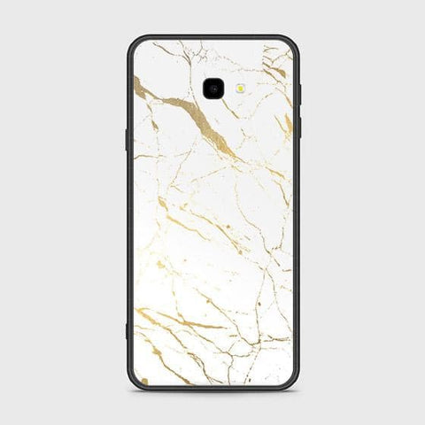 Samsung Galaxy J4 Plus Cover - White Marble Series 2 - HQ Ultra Shine Premium Infinity Glass Soft Silicon Borders Case