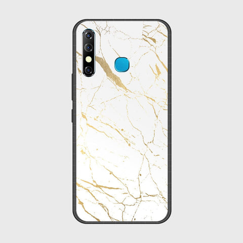 Tecno Spark 4 Cover- White Marble Series 2 - HQ Ultra Shine Premium Infinity Glass Soft Silicon Borders Case