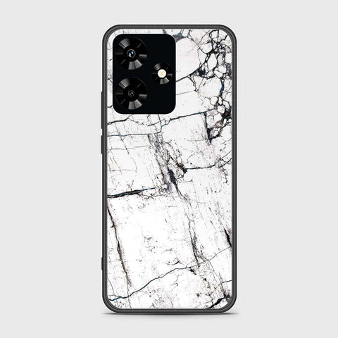 Infinix Hot 30 Cover- White Marble Series 2 - HQ Ultra Shine Premium Infinity Glass Soft Silicon Borders Case