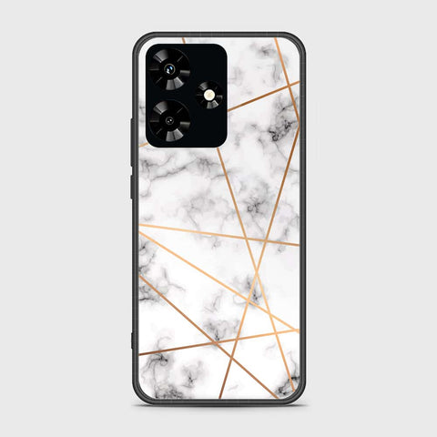 Infinix Hot 30 Cover- White Marble Series 2 - HQ Ultra Shine Premium Infinity Glass Soft Silicon Borders Case