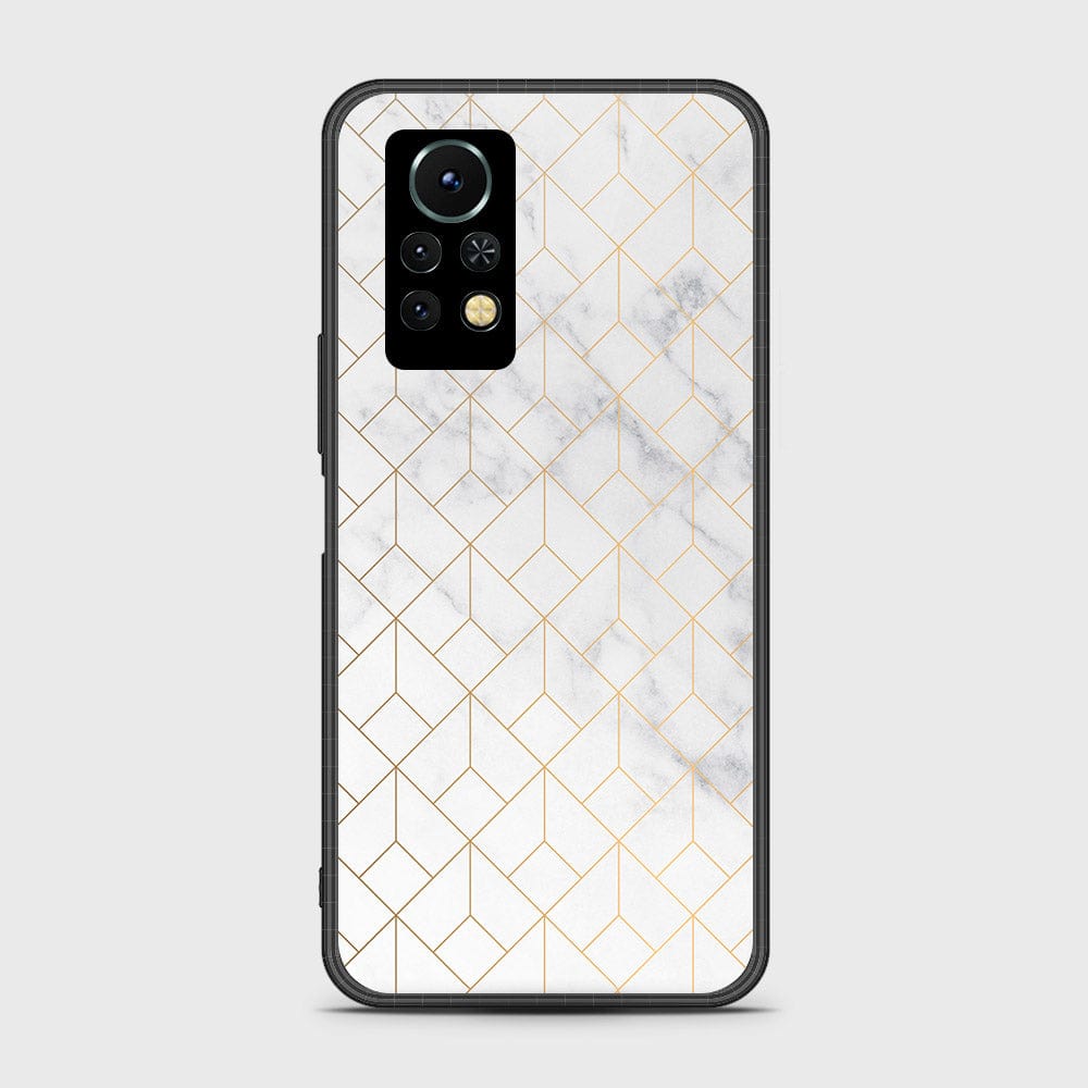 Infinix Note 11 Pro Cover- White Marble Series 2 - HQ Ultra Shine Premium Infinity Glass Soft Silicon Borders Case