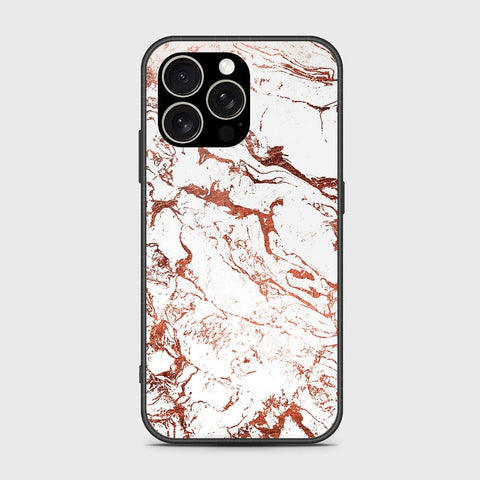 iPhone 15 Pro Max Cover- White Marble Series 2 - HQ Ultra Shine Premium Infinity Glass Soft Silicon Borders Case