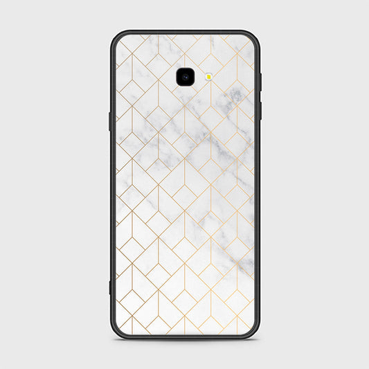 Samsung Galaxy J7 Prime Cover- White Marble Series 2 - HQ Ultra Shine Premium Infinity Glass Soft Silicon Borders Case