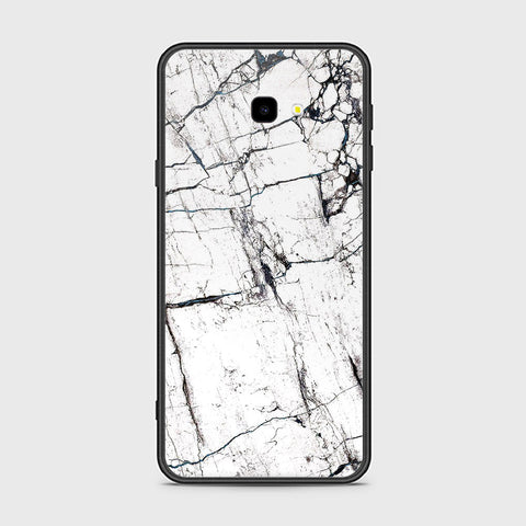 Samsung Galaxy J7 Prime Cover- White Marble Series 2 - HQ Ultra Shine Premium Infinity Glass Soft Silicon Borders Case