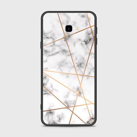 Samsung Galaxy J7 Prime Cover- White Marble Series 2 - HQ Ultra Shine Premium Infinity Glass Soft Silicon Borders Case