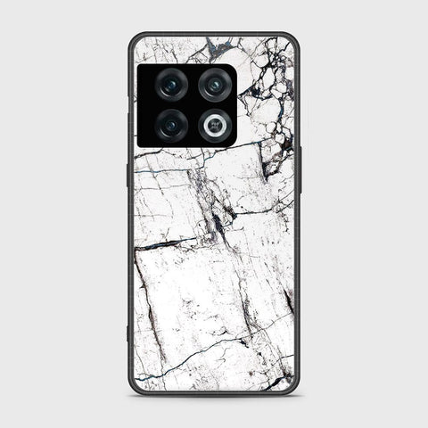 OnePlus 10 Pro Cover- White Marble Series 2 - HQ Ultra Shine Premium Infinity Glass Soft Silicon Borders Case