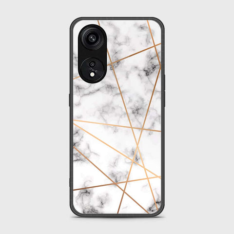 Oppo Reno 8T 5G  Cover- White Marble Series 2 - HQ Ultra Shine Premium Infinity Glass Soft Silicon Borders Case