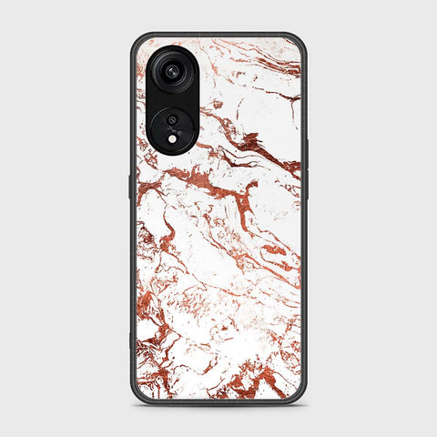 Oppo Reno 8T 5G  Cover- White Marble Series 2 - HQ Ultra Shine Premium Infinity Glass Soft Silicon Borders Case