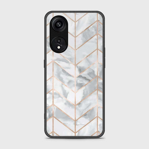 Oppo Reno 8T 5G  Cover- White Marble Series 2 - HQ Ultra Shine Premium Infinity Glass Soft Silicon Borders Case