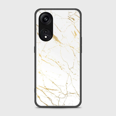 Oppo Reno 8T 5G  Cover- White Marble Series 2 - HQ Ultra Shine Premium Infinity Glass Soft Silicon Borders Case