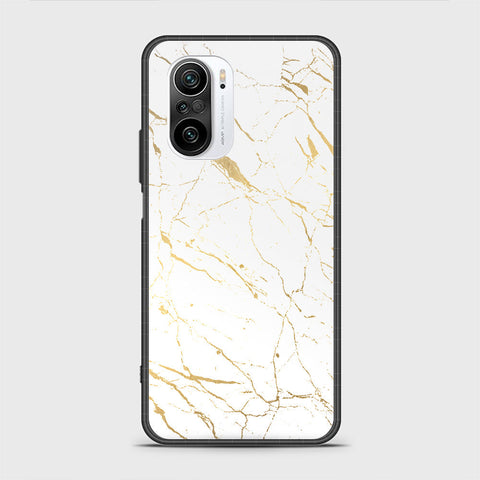 Xiaomi Redmi K40 Pro Cover - White Marble Series 2 - HQ Ultra Shine Premium Infinity Glass Soft Silicon Borders Case