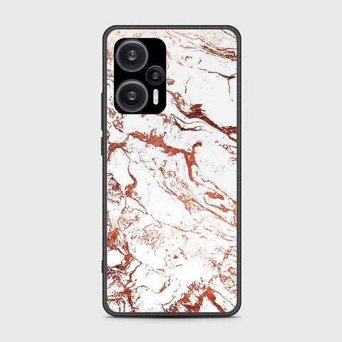 Xiaomi Redmi Note 12 Turbo  Cover- White Marble Series 2 - HQ Ultra Shine Premium Infinity Glass Soft Silicon Borders Case