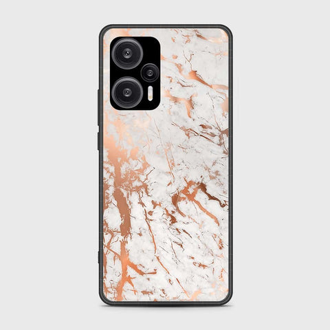 Xiaomi Redmi Note 12 Turbo  Cover- White Marble Series 2 - HQ Ultra Shine Premium Infinity Glass Soft Silicon Borders Case