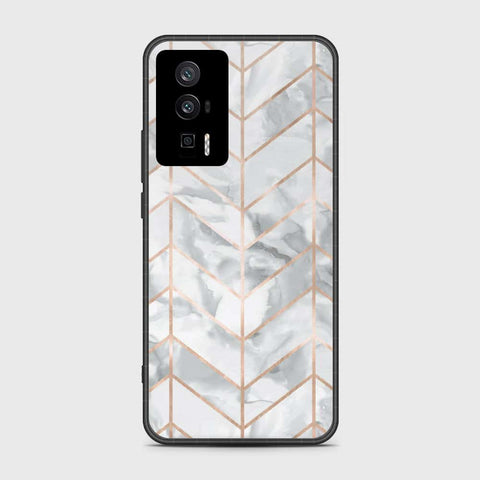 Xiaomi Redmi K60 Pro Cover- White Marble Series 2 - HQ Ultra Shine Premium Infinity Glass Soft Silicon Borders Case