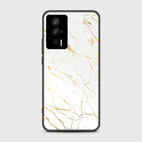 Xiaomi Poco F5 Pro Cover- White Marble Series 2 - HQ Ultra Shine Premium Infinity Glass Soft Silicon Borders Case