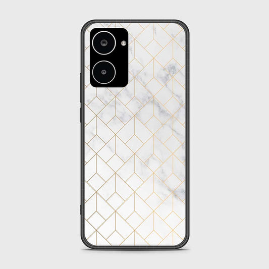 Realme 10 4G Cover- White Marble Series 2 - HQ Ultra Shine Premium Infinity Glass Soft Silicon Borders Case