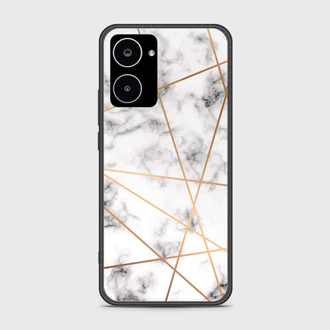 Realme 10 4G Cover- White Marble Series 2 - HQ Ultra Shine Premium Infinity Glass Soft Silicon Borders Case