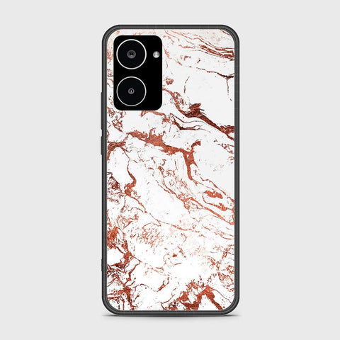 Realme 10 4G Cover- White Marble Series 2 - HQ Ultra Shine Premium Infinity Glass Soft Silicon Borders Case