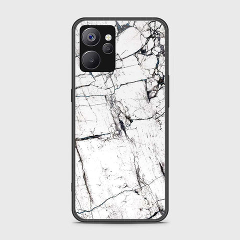 Realme 10T Cover- White Marble Series 2 - HQ Ultra Shine Premium Infinity Glass Soft Silicon Borders Case