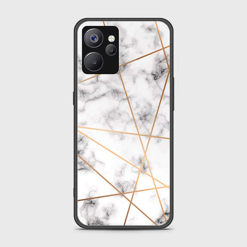 Realme 10T Cover- White Marble Series 2 - HQ Ultra Shine Premium Infinity Glass Soft Silicon Borders Case