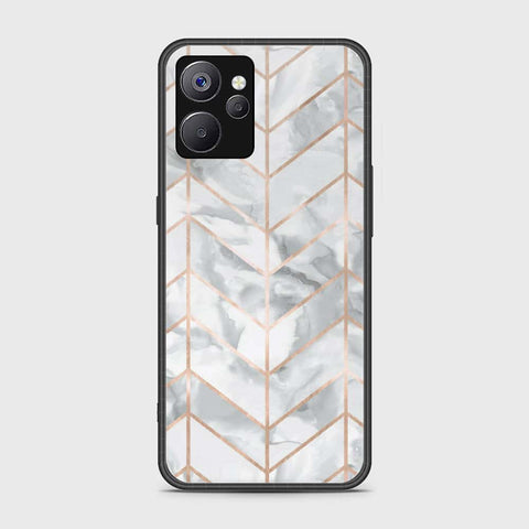 Realme 10 5G Cover- White Marble Series 2 - HQ Ultra Shine Premium Infinity Glass Soft Silicon Borders Case