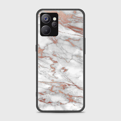 Realme 10T Cover- White Marble Series 2 - HQ Ultra Shine Premium Infinity Glass Soft Silicon Borders Case