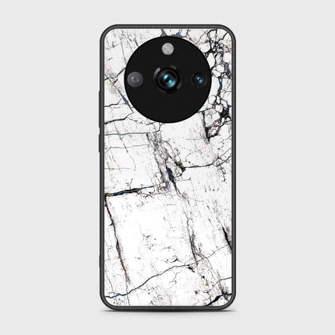 Realme 11 Pro Cover- White Marble Series 2 - HQ Ultra Shine Premium Infinity Glass Soft Silicon Borders Case