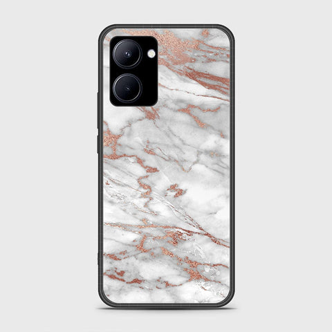 Realme C33 Cover- White Marble Series 2 - HQ Ultra Shine Premium Infinity Glass Soft Silicon Borders Case