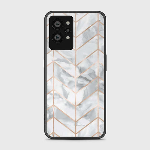 Realme GT2 Pro Cover- White Marble Series 2 - HQ Ultra Shine Premium Infinity Glass Soft Silicon Borders Case