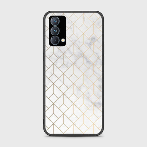 Realme GT Master Cover- White Marble Series 2 - HQ Ultra Shine Premium Infinity Glass Soft Silicon Borders Case