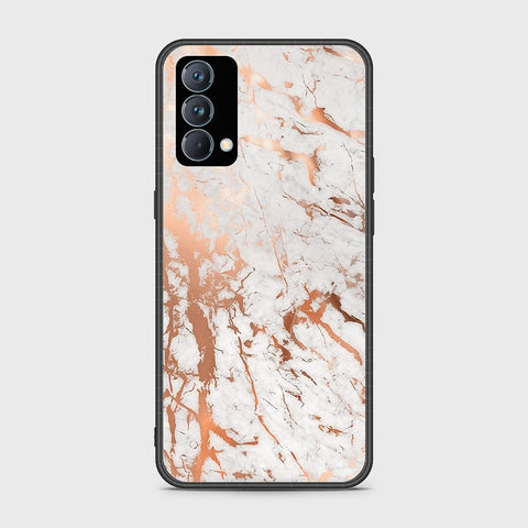 Realme GT Master Cover- White Marble Series 2 - HQ Ultra Shine Premium Infinity Glass Soft Silicon Borders Case