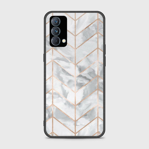 Realme GT Master Cover- White Marble Series 2 - HQ Ultra Shine Premium Infinity Glass Soft Silicon Borders Case