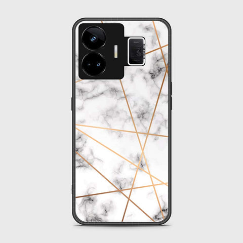 Realme GT Neo 5 Cover- White Marble Series 2 - HQ Ultra Shine Premium Infinity Glass Soft Silicon Borders Case