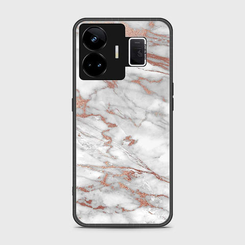 Realme GT Neo 5 Cover- White Marble Series 2 - HQ Ultra Shine Premium Infinity Glass Soft Silicon Borders Case