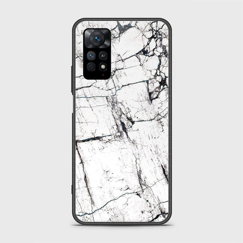 Xiaomi Redmi Note 11 Pro 5G Cover- White Marble Series 2 - HQ Ultra Shine Premium Infinity Glass Soft Silicon Borders Case