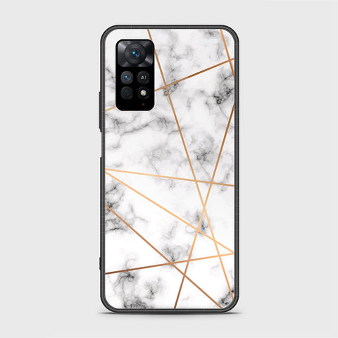 Xiaomi Redmi Note 11 Pro 5G Cover- White Marble Series 2 - HQ Ultra Shine Premium Infinity Glass Soft Silicon Borders Case