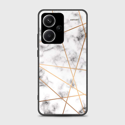 Xiaomi Redmi Note 13 Pro Plus 5G Cover- White Marble Series 2 - HQ Ultra Shine Premium Infinity Glass Soft Silicon Borders Case