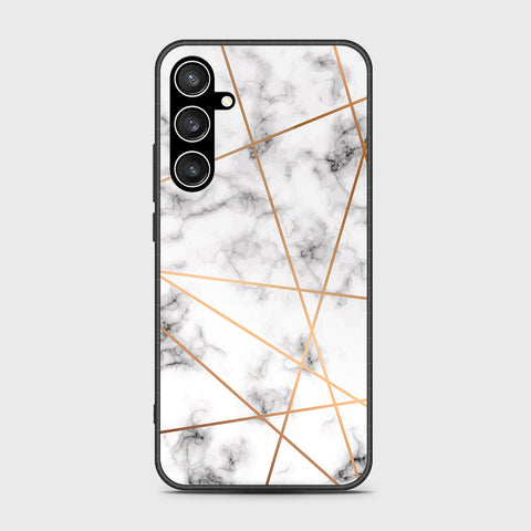 Samsung Galaxy S23 FE  Cover- White Marble Series 2 - HQ Ultra Shine Premium Infinity Glass Soft Silicon Borders Case