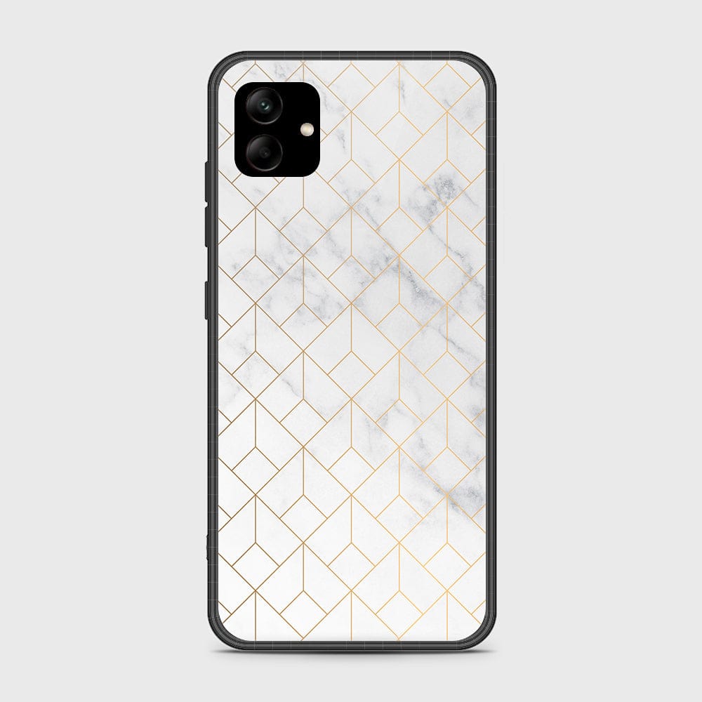Samsung Galaxy M13 5G Cover- White Marble Series 2 - HQ Ultra Shine Premium Infinity Glass Soft Silicon Borders Case