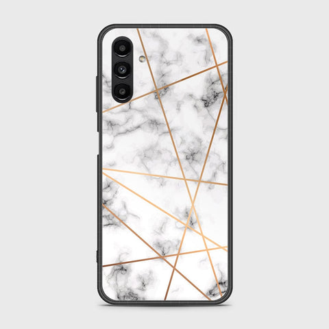 Samsung Galaxy A13 5G Cover- White Marble Series 2 - HQ Ultra Shine Premium Infinity Glass Soft Silicon Borders Case