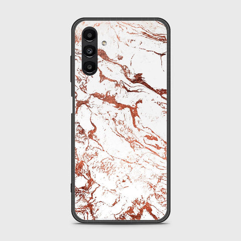 Samsung Galaxy A04s Cover- White Marble Series 2 - HQ Ultra Shine Premium Infinity Glass Soft Silicon Borders Case