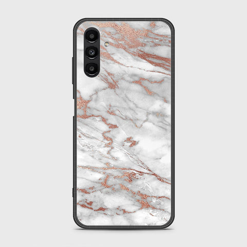 Samsung Galaxy A13 5G Cover- White Marble Series 2 - HQ Ultra Shine Premium Infinity Glass Soft Silicon Borders Case