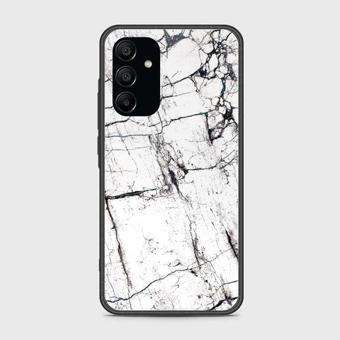 Samsung Galaxy A15 4G Cover- White Marble Series 2 - HQ Ultra Shine Premium Infinity Glass Soft Silicon Borders Case