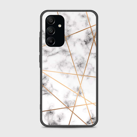 Samsung Galaxy A15 4G Cover- White Marble Series 2 - HQ Ultra Shine Premium Infinity Glass Soft Silicon Borders Case